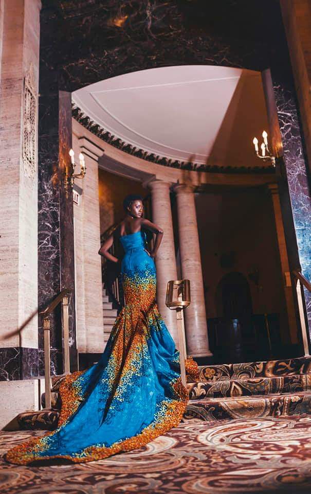 Akwaaba Gown  (Custom order) - Akese Stylelines