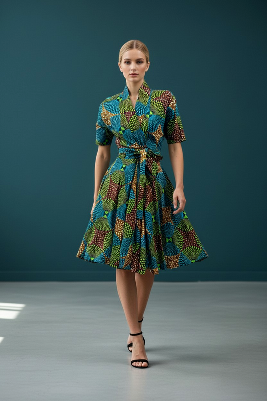 Afia Wrap dress
