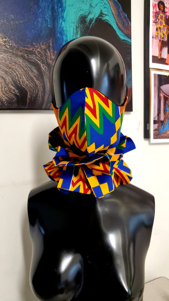 Fatia Mask and Neckpiece. Reversible - Akese Stylelines 