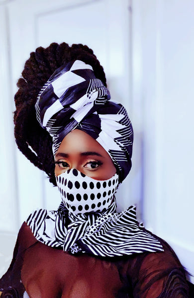 Nsakra neckpiece/ headwrap - Akese Stylelines 