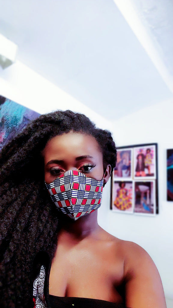 Amansa unisex Mask.  Reversible - Akese Stylelines 