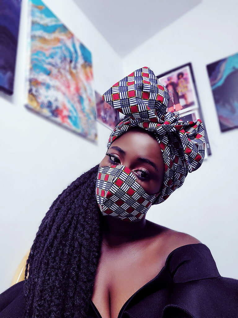 Amansa neckpiece/ headwrap WIRED - Akese Stylelines 