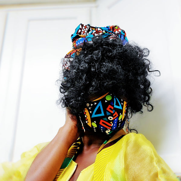 Papabi Unisex mask and headwrap. - Akese Stylelines 