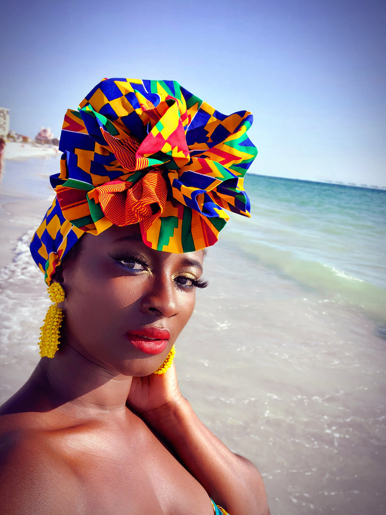 Fatia Pre-tied Crown/Headwrap. - Akese Stylelines 