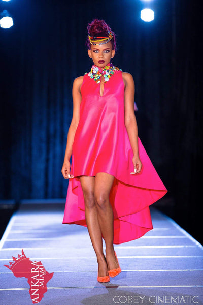 Obaasima Button embellished Dress - Akese Stylelines 
