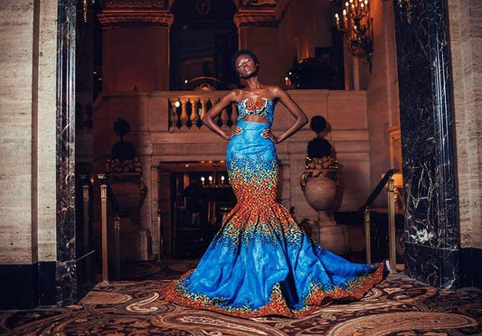 Akwaaba Gown  (Custom order) - Akese Stylelines 