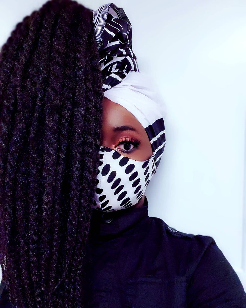 Alewa mask,head wrap and Neckpiece set - Akese Stylelines 