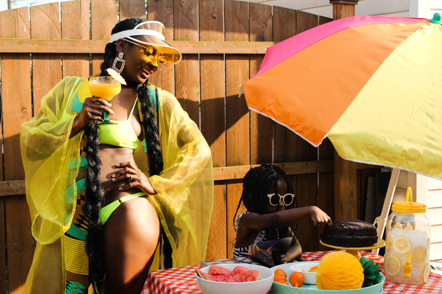 Blossom Swimsuit lemon. - Akese Stylelines 